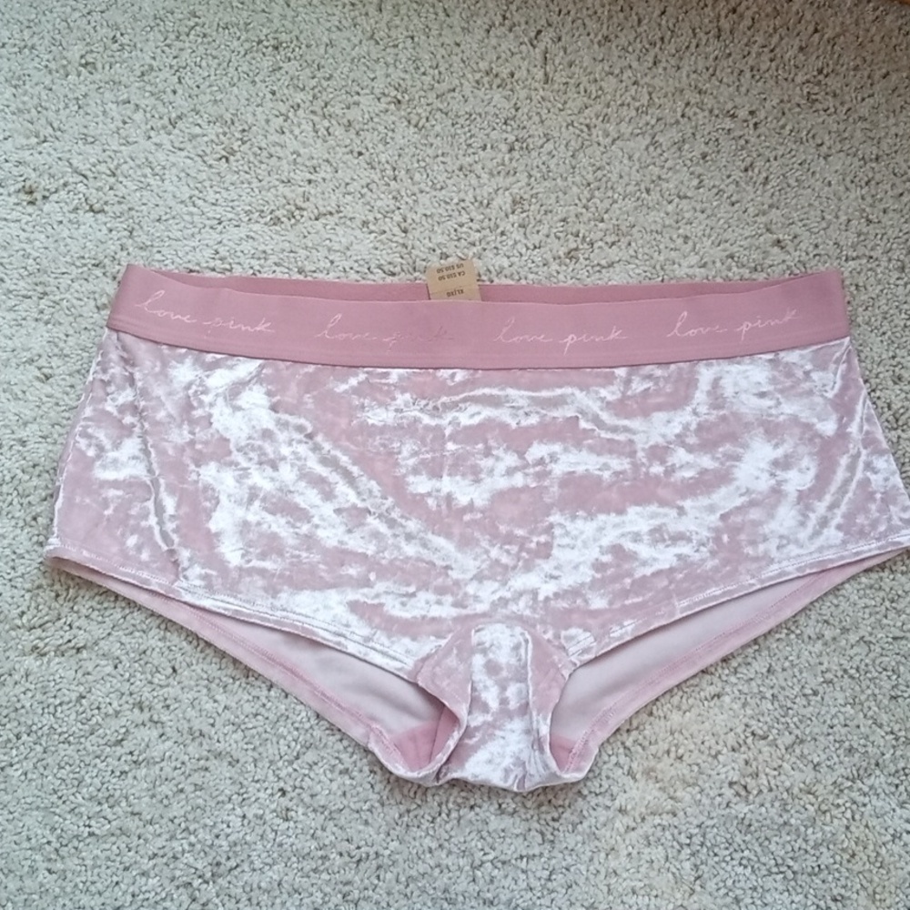 Victoria's Secret Pink,  velvet boyshorts